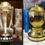 IPL 2019 and CWC 2019 trophies