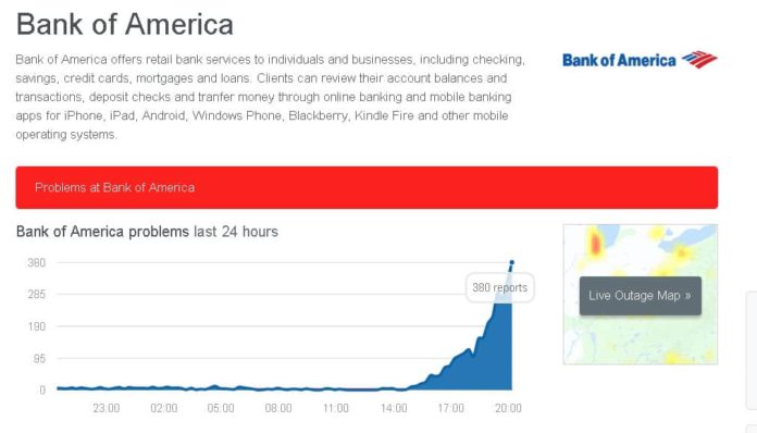 Bank of America Outage