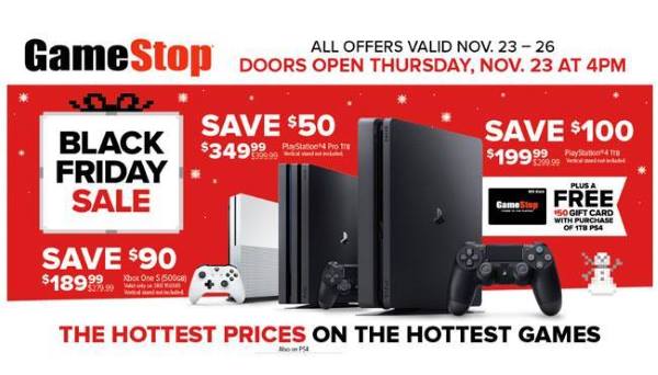 gamestop black friday playstation 4