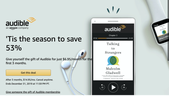 Audible Cyber Monday